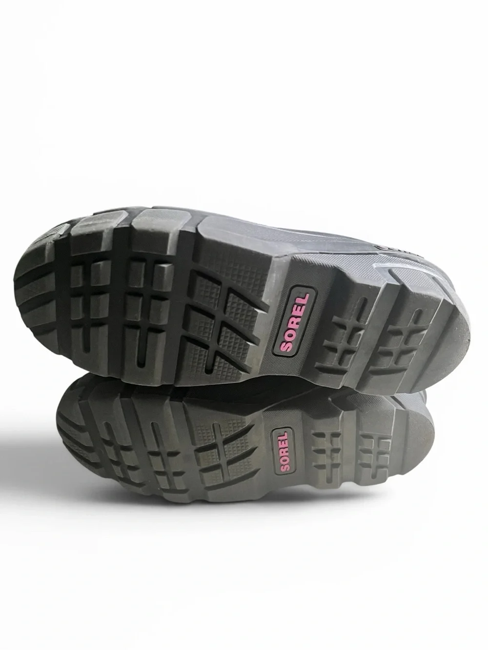 Sorel Youth Flurry/Cub Winter Snow Boots - Pink/Grey - Size 5 (Big Kids)